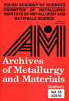 ARCHIVES OF METALLURGY AND MATERIALS杂志封面